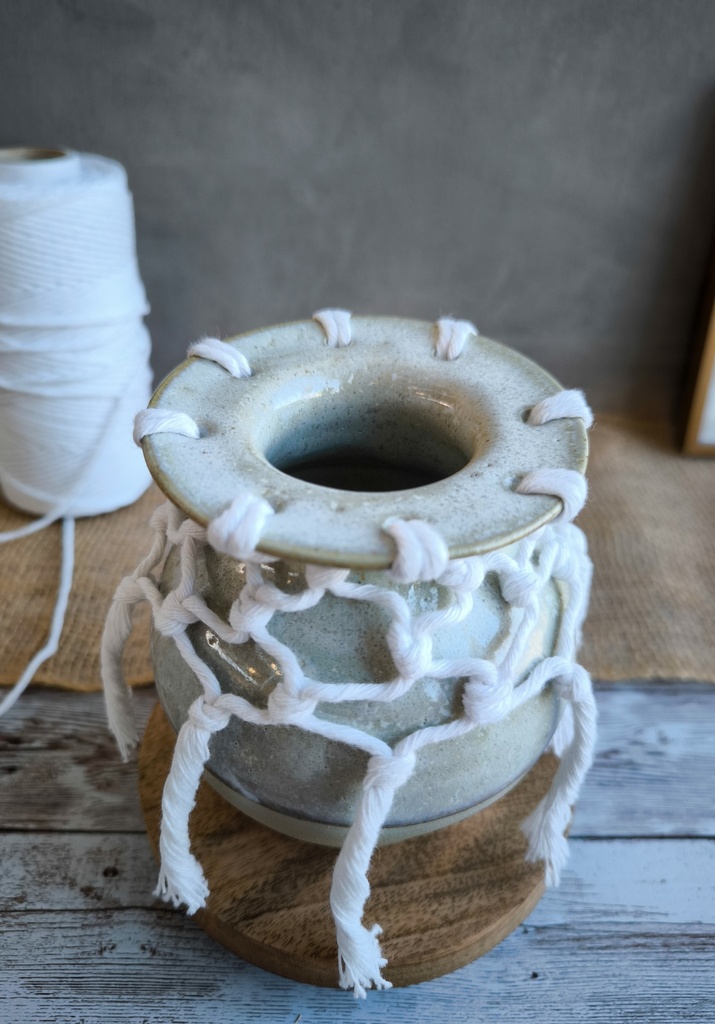 Vase macramé