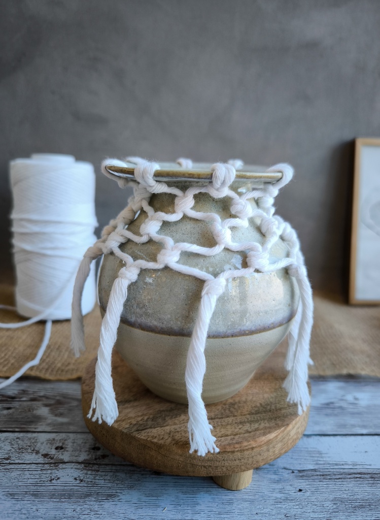 Vase macramé